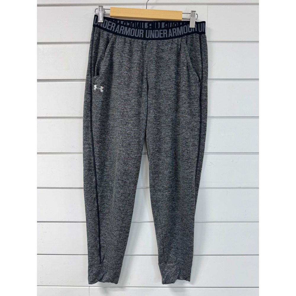 Under Armour HeatGear Gray Heather Joggers Loose Fit Training Pants Small